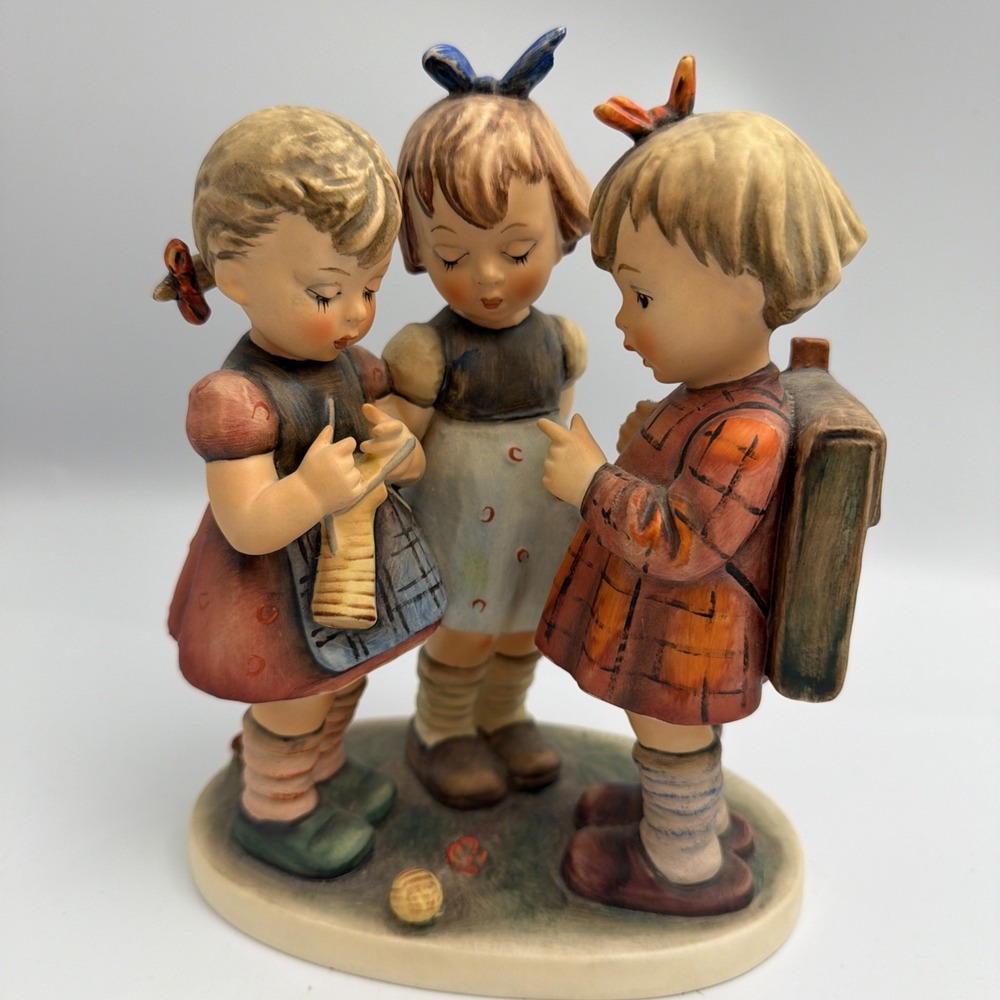 1972 Hummel Goebel W Germany School Girls Figurine 177/III 9.5" - Picture 3 of 12